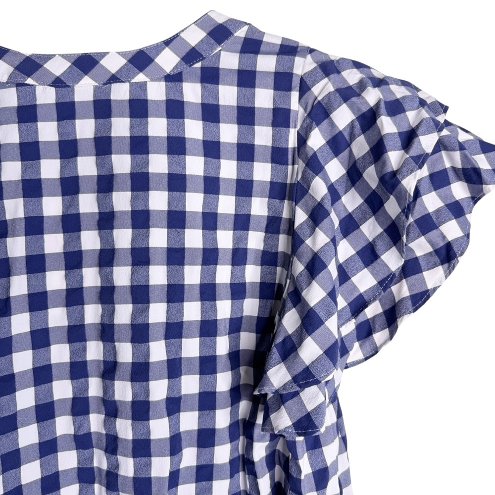 VINEYARD VINES NWT Harbor Gingham Dress Size XS in Deep Bay Blue - Picture 8 of 13